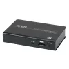 ATEN 2-porttinen 4K DisplayPort 1.2a jakaja, DisplayPort, 2x DisplayPort, 4096 x 2160 pikseliä, musta, metalli, 4K Ultra HD