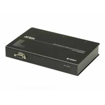 ATEN USB DisplayPort HDBaseT2.0 KVM-jatko, lähetin ja vastaanotin, johdollinen, 150 m, Cat5e, Cat6, Cat6a, 4096 x 2160 pikseliä, musta