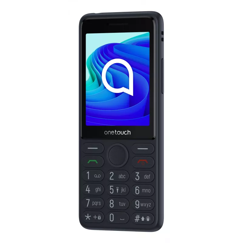 TCL OneTouch 4042S Dual SIM -peruspuhelin latausteline mukana, harmaa