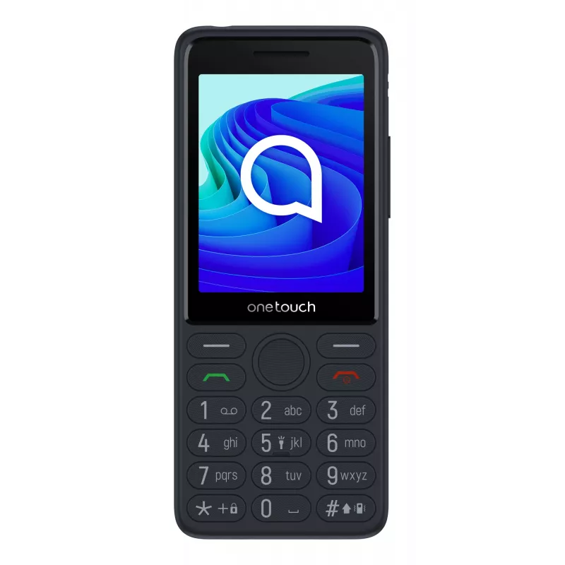TCL OneTouch 4042S Dual SIM -peruspuhelin latausteline mukana, harmaa