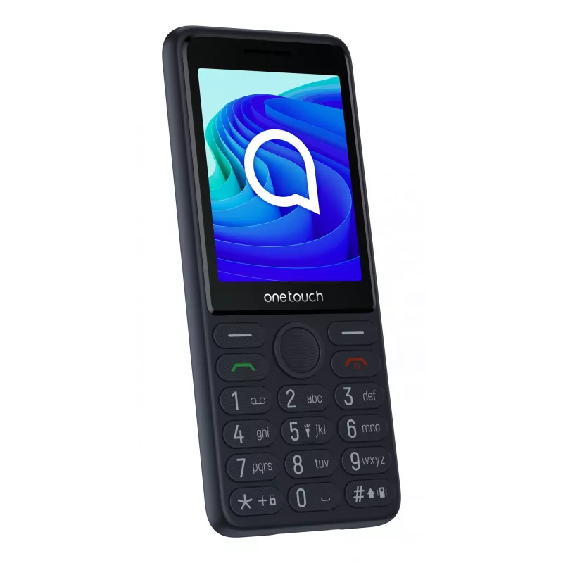 TCL OneTouch 4042S Dual SIM -peruspuhelin latausteline mukana, harmaa