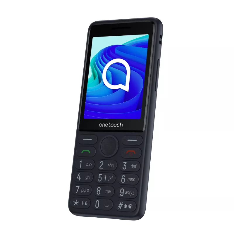 TCL OneTouch 4042S Dual SIM -peruspuhelin latausteline mukana, harmaa