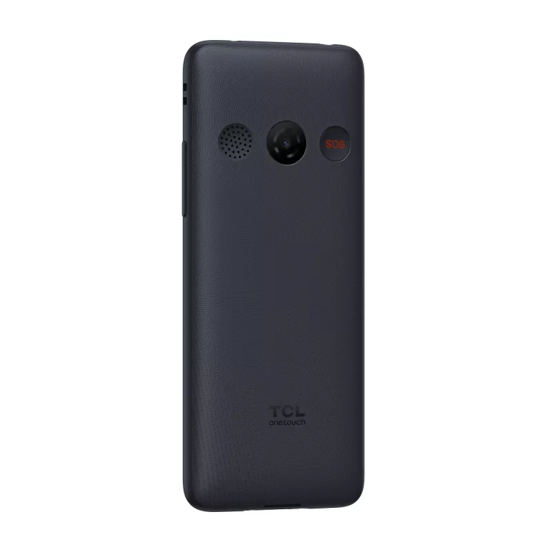 TCL OneTouch 4042S Dual SIM -peruspuhelin latausteline mukana, harmaa