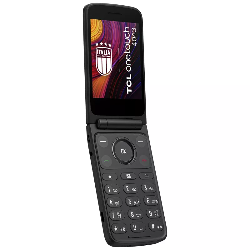 TCL OneTouch 4043 8,13 cm (3,2 inch) 130,6 g harmaa peruspuhelin