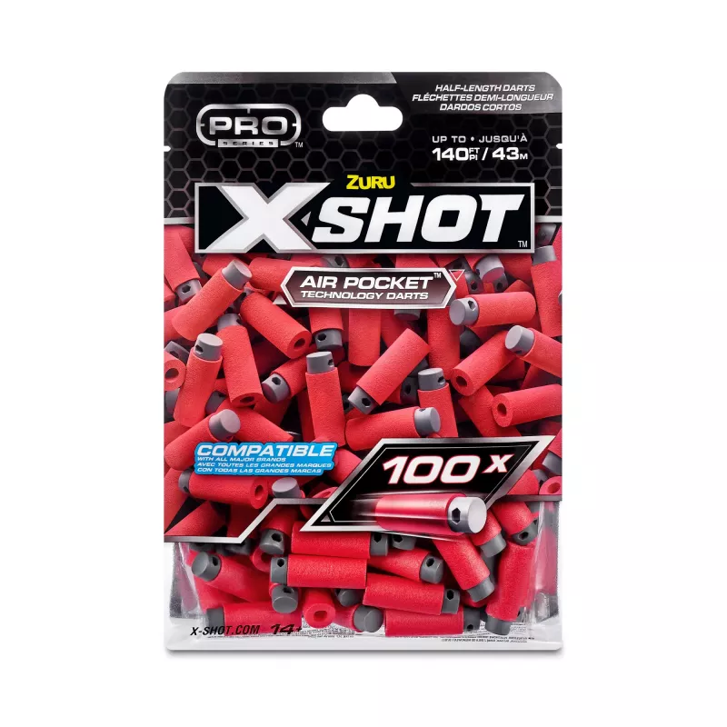 XSHOT Pro Series puolipitkien nuolten täyttöpakkaus (100 nuolta) ZURU