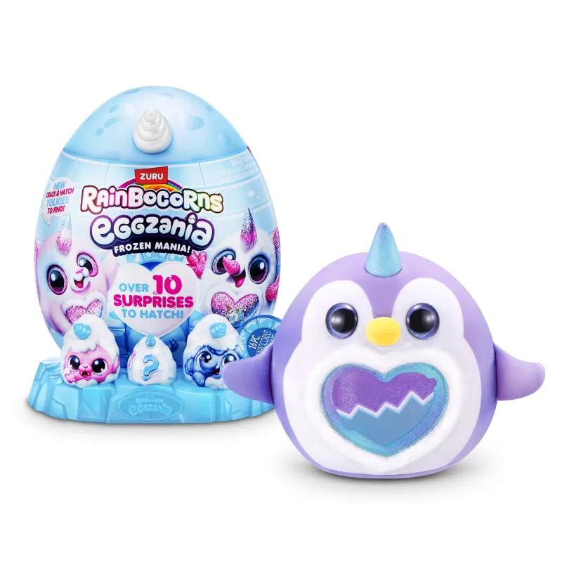 Pehmolelu Zuru Rainbocorns Eggzania Frozen Mania — eläinpehmolelu, monivärinen, 3-vuotiaasta