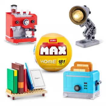 MAX Build more Premium Home Building Bricks Collection, rakennuspalikat, 8 vuotta, muovi, 181 kpl, 197 g