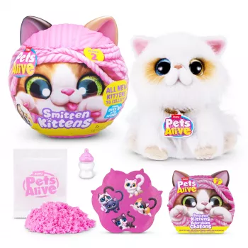 Lelukissa Zuru Pets Alive Smitten Kittens Series 2 – interaktiivinen äänilelu, 3-vuotiaasta, AAA-paristot