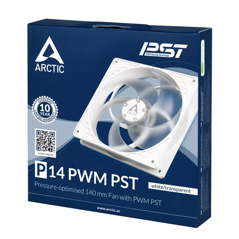 ARCTIC P14 PWM PST paineoptimoitu 140 mm:n tuuletin PWM PST:llä