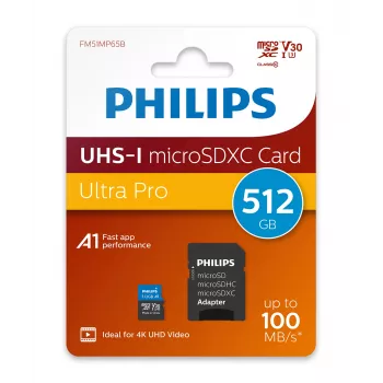 Philips FM51MP65B/00 muistikortti 512 GB MicroSDHC UHS-I Class 10
