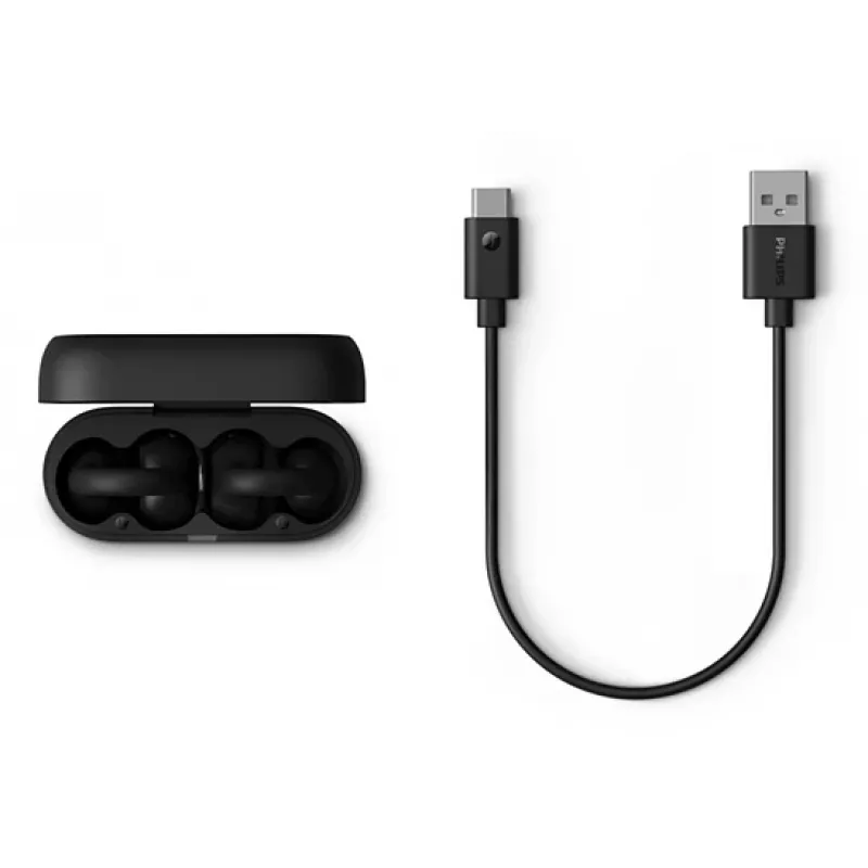 Philips 2000 series TAQ2000BK headset True Wireless Stereo (TWS) korvaklipsi, Open-Ear puhelut/musiikki Bluetooth musta