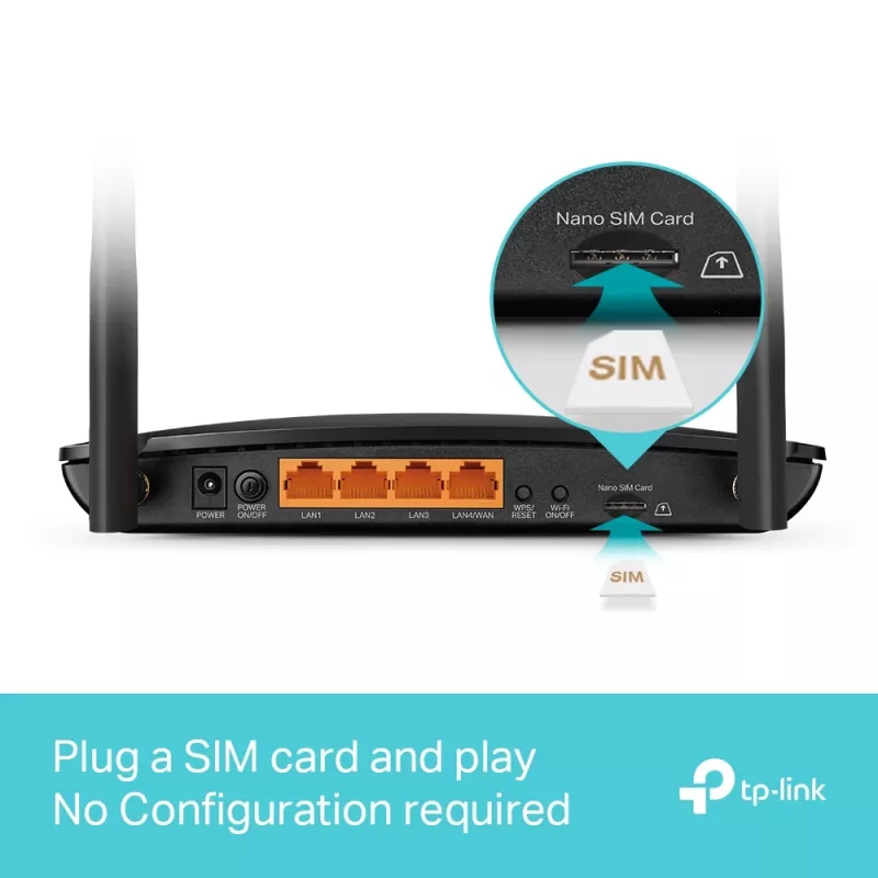 TP-Link MR550 langaton reititin Gigabit Ethernet dualband (2,4 GHz / 5 GHz) 4G