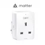 Älypistorasia TP-Link Tapo Mini P110M – Wi‑Fi/Bluetooth älykäs sisäpistorasia, 16 A, 100–240 V, 3680 W, valkoinen
