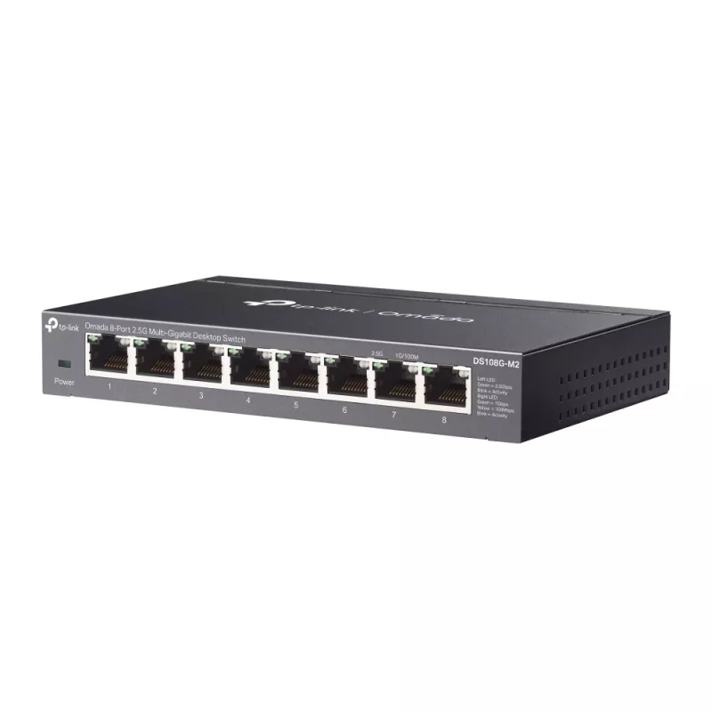 TP-Link Omada DS108G-M2 verkkokytkin hallitsematon 2.5G Ethernet (100/1000/2500) musta