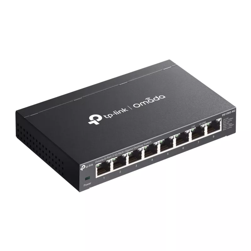 TP-Link Omada DS108G-M2 verkkokytkin hallitsematon 2.5G Ethernet (100/1000/2500) musta