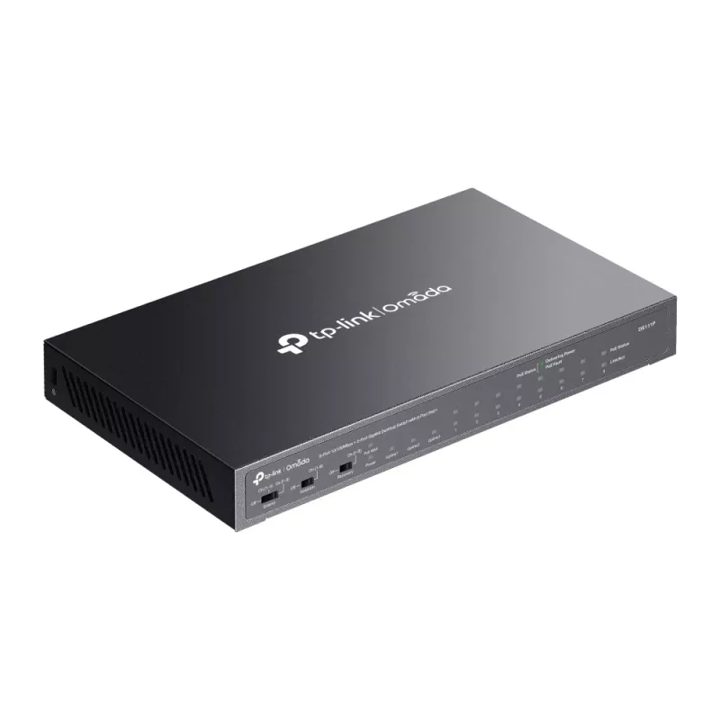 TP-Link Omada DS111P verkkokytkin hallitsematon Fast Ethernet (10/100) Power over Ethernet (PoE) musta