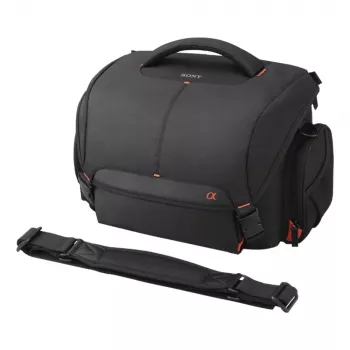 Sony LCS-SC8, olkalaukku, Sony, SLT-A58K, SLT-A65V, SLT-A77V, SLT-A99V, NEX-6/B, NEX-6L/B, musta