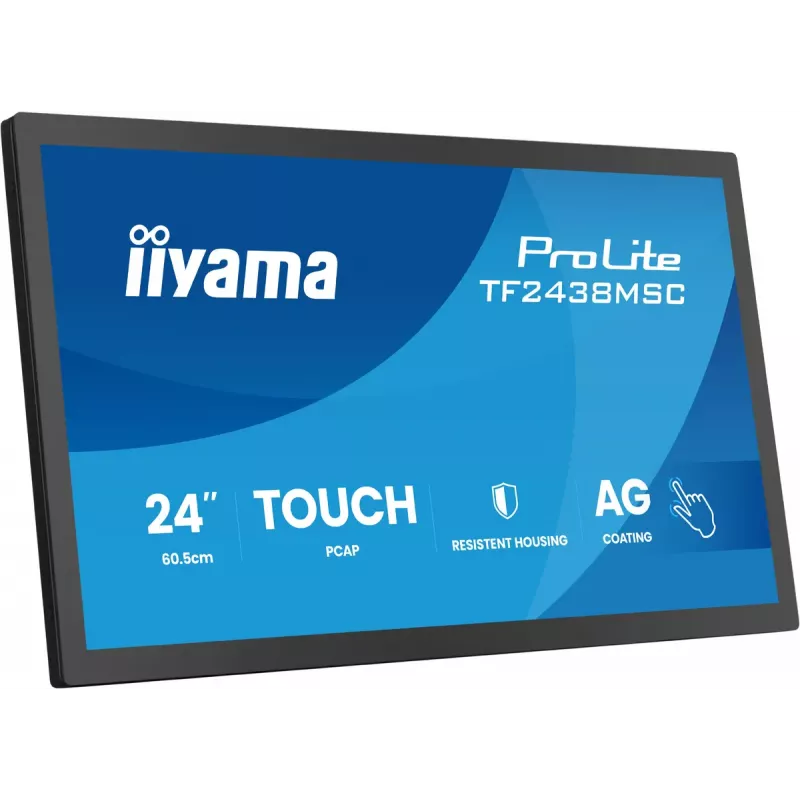 Kosketusnäyttömonitori IIYAMA TF2438MSC-B2 — 24 tuuman interaktiivinen näyttö, Multi-Touch