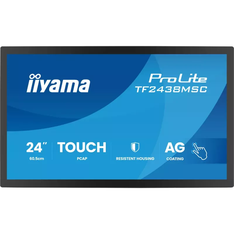 Kosketusnäyttömonitori IIYAMA TF2438MSC-B2 — 24 tuuman interaktiivinen näyttö, Multi-Touch
