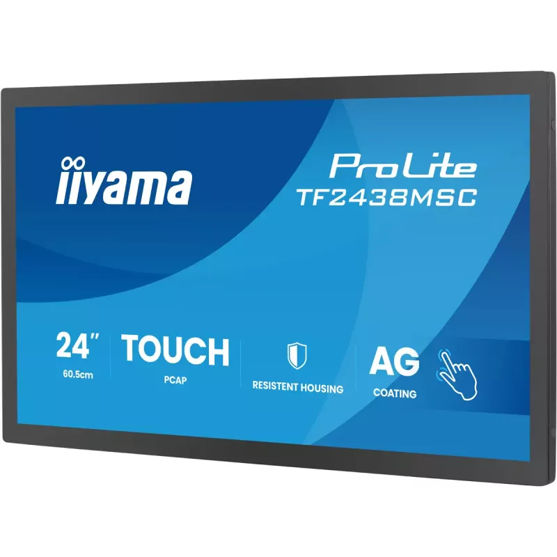 Kosketusnäyttömonitori IIYAMA TF2438MSC-B2 — 24 tuuman interaktiivinen näyttö, Multi-Touch