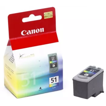Canon CL-51 mustepatruuna 1 kpl alkuperäinen suuri (XL) kapasiteetti syaani, magenta, keltainen