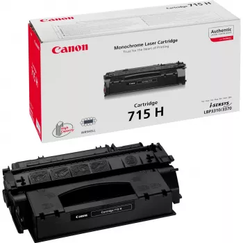 Värikasetti Canon 715H alkuperäinen musta – 7 000 sivua, lasertulostus yhteensopiva Canonin kanssa