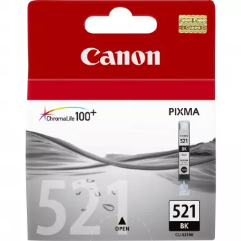 Canon CLI-521BK musta mustekasetti, musta, pigmenttimuste, 1 kpl