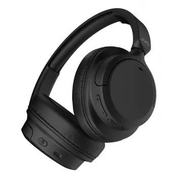 JVC on-ear-kuulokkeet aktiivisella kohinanvaimennuksella, headset, langaton, panta, puhelut/musiikki, USB Type-C, Bluetooth, musta