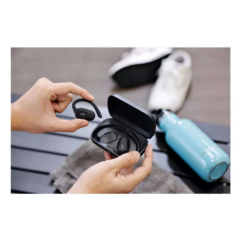 Headset JVC HA-NP40T True Wireless Stereo TWS korvakoukku Bluetooth musta, 20–20 000 Hz, 10 m