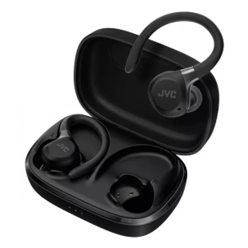 JVC HA-EC75T-B-U kuulokkeet/headset langaton korvakoukku urheilu Bluetooth musta