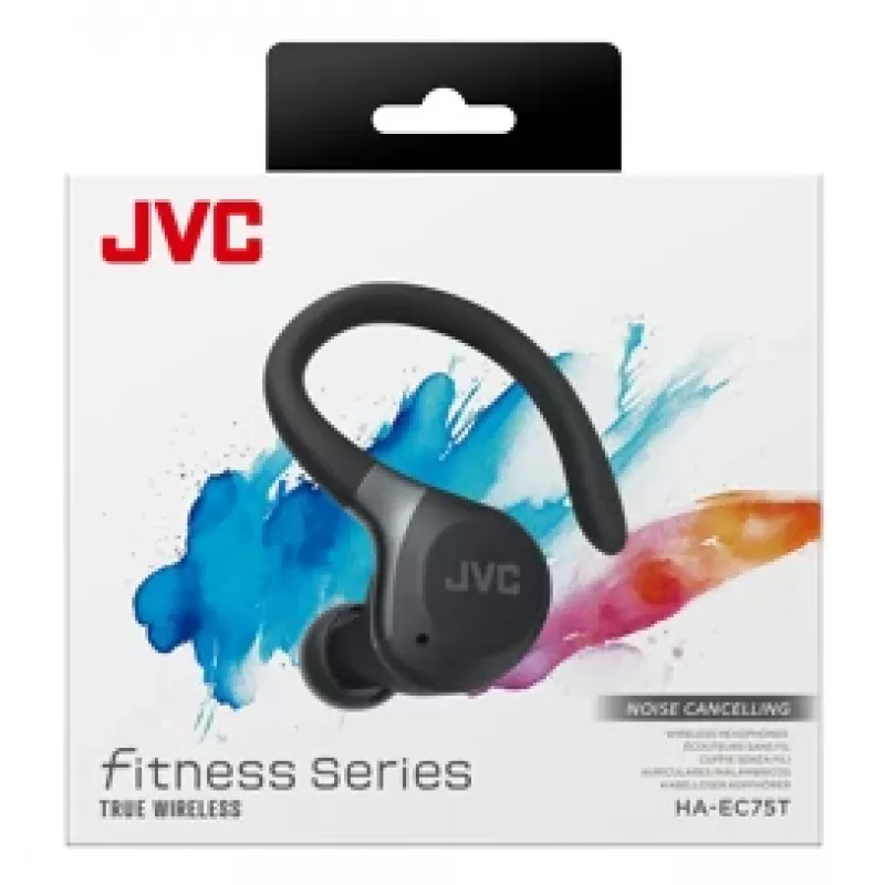 JVC HA-EC75T-B-U kuulokkeet/headset langaton korvakoukku urheilu Bluetooth musta