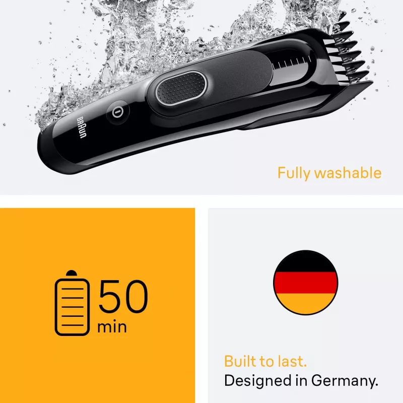 Braun HC5510 hiustenleikkuukone/-trimmeri musta 9 nikkelimetallihydridi (NiMH)