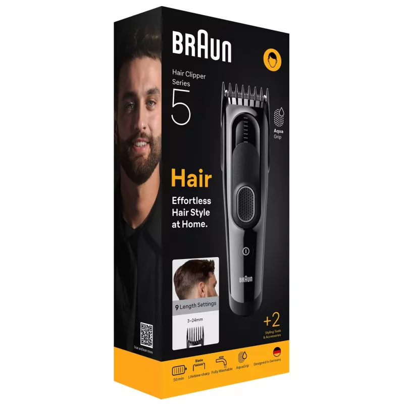 Braun HC5510 hiustenleikkuukone/-trimmeri musta 9 nikkelimetallihydridi (NiMH)