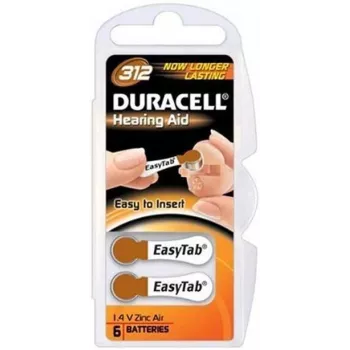 Duracell DA312 kotitalousparisto kertakäyttöinen paristo sinkki-ilma