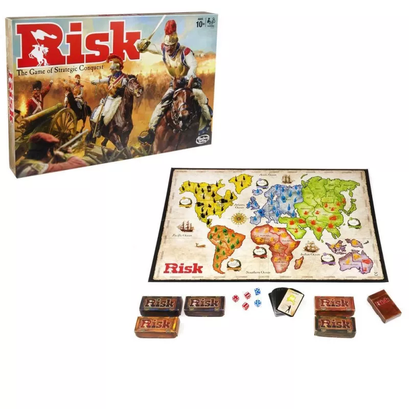 Lautapeli HASBRO Risk (sota) — strateginen valloituspeli, yli 10-vuotiaille