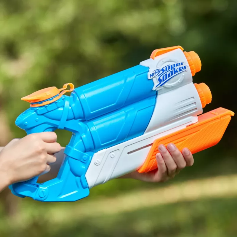 Nerf Super Soaker Twin Tide, leluase, monivärinen, 6 vuotta