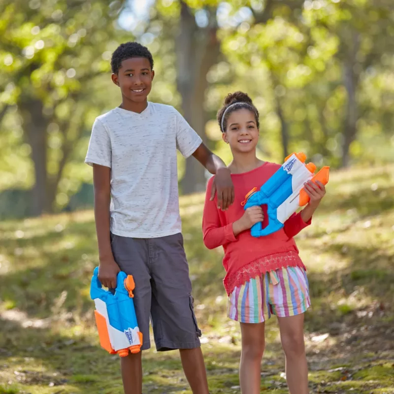 Nerf Super Soaker Twin Tide, leluase, monivärinen, 6 vuotta