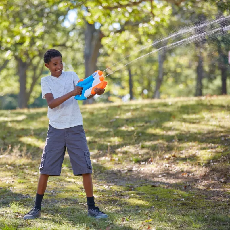 Nerf Super Soaker Twin Tide, leluase, monivärinen, 6 vuotta