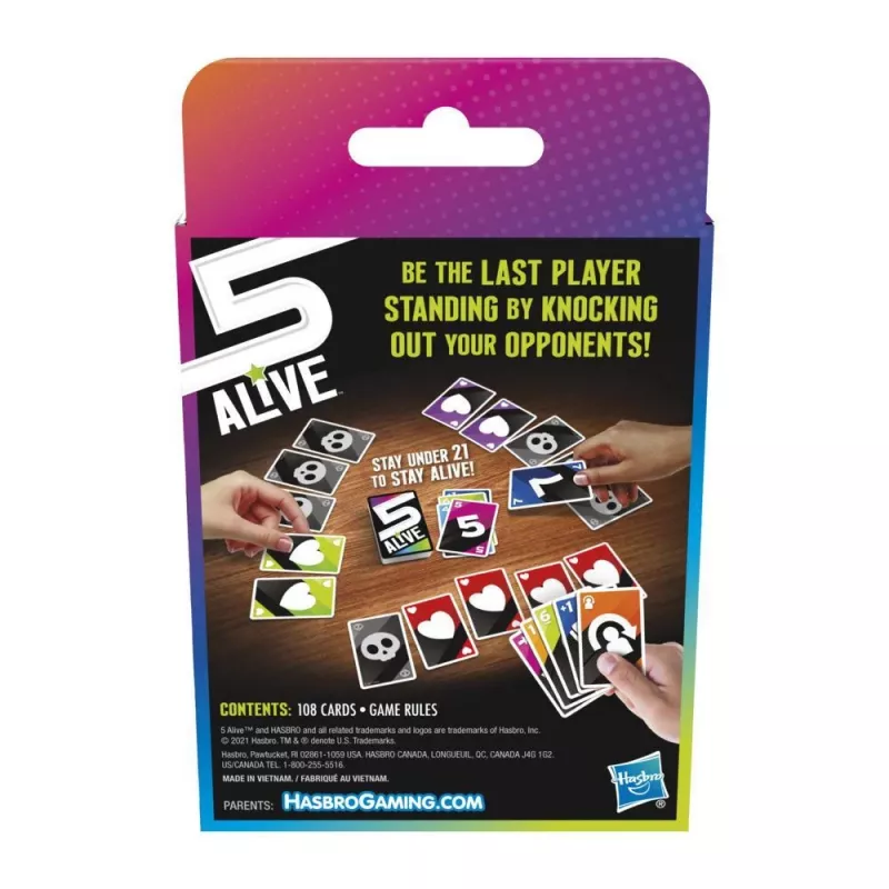 Hasbro Gaming F4205 5 Alive korttipeli keräilykappale
