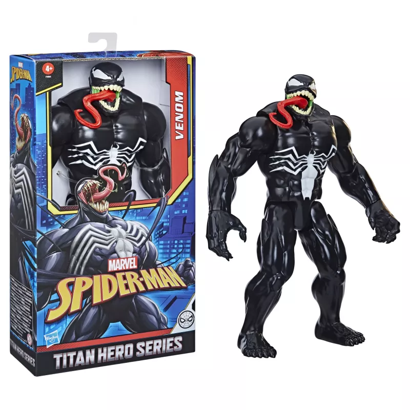 Marvel Spider-Man Titan Hero Series Venom, 4 vuotta, Spider-Man, musta, punainen, valkoinen