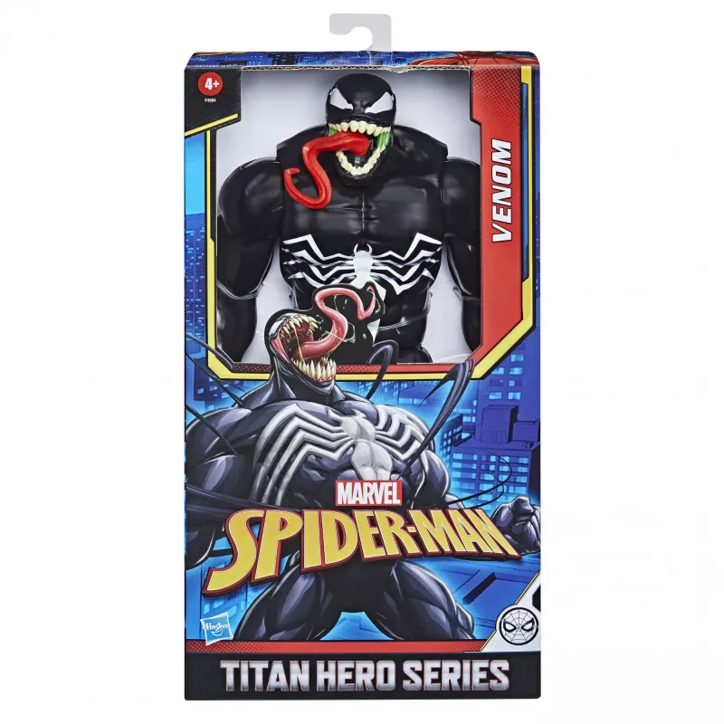 Marvel Spider-Man Titan Hero Series Venom, 4 vuotta, Spider-Man, musta, punainen, valkoinen
