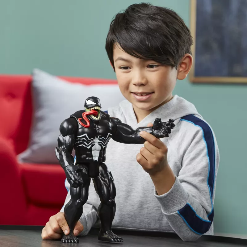 Marvel Spider-Man Titan Hero Series Venom, 4 vuotta, Spider-Man, musta, punainen, valkoinen