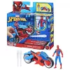 Marvel Spider-Man Spider-Man Web Blast Cycle lasten leikkisetti liikkuvalla Spider-Man toimintahahmolla