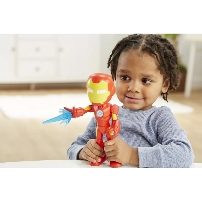 Marvel Spidey ja superystävät – ylisuuri Iron Man -figuuri, 3 vuotta, Marvel, punainen, keltainen