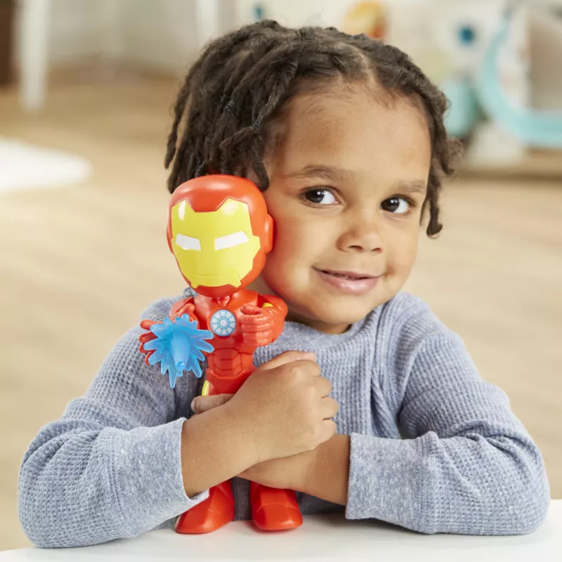 Marvel Spidey ja superystävät – ylisuuri Iron Man -figuuri, 3 vuotta, Marvel, punainen, keltainen