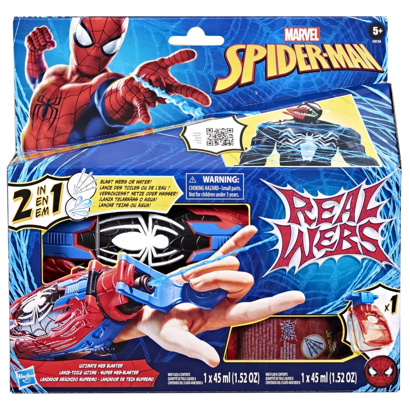 Lelukäsineblasteri Marvel Spider-Man Real Webs Ultimate Web Blaster