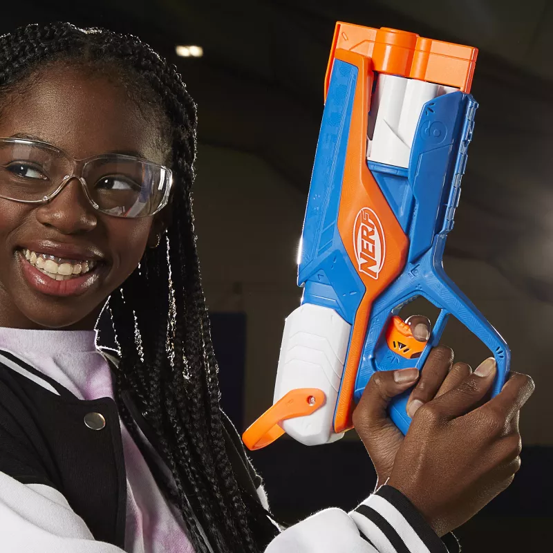 Lelublasteri NERF N Series Agility sininen oranssi valkoinen 8 vuotta