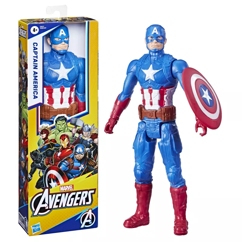 Marvel Avengers Captain America, 4 vuotta, sininen, punainen, valkoinen, muovi