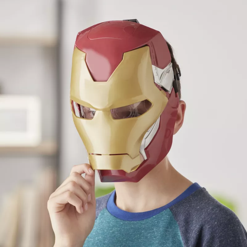 Marvel Avengers Iron Man Flip FX -naamio, lapsi, kasvonaamio, 5 vuotta, elokuva, 1 kpl