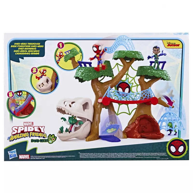Pelisetti toiminta/seikkailu Hasbro Marvel Spidey ja superystävät Dino-Webs puumaja